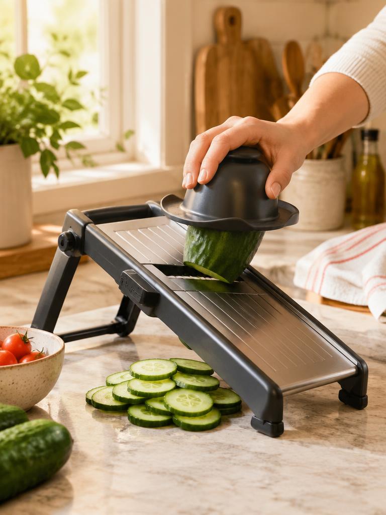 Mandoline Slicer in a home kitchen (representative image)