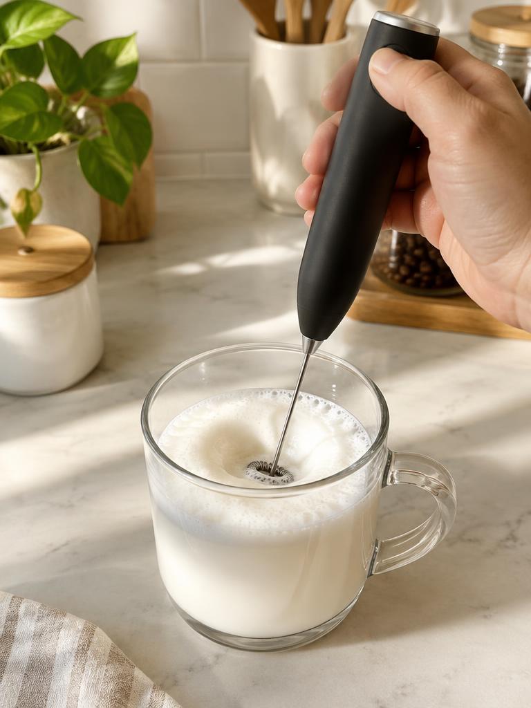Milk Frother in a home kitchen (representative image)