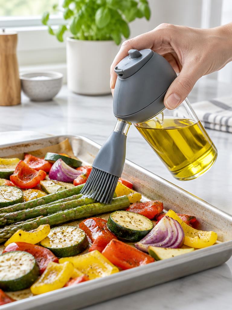 Oil + Brush in a home kitchen (representative image)