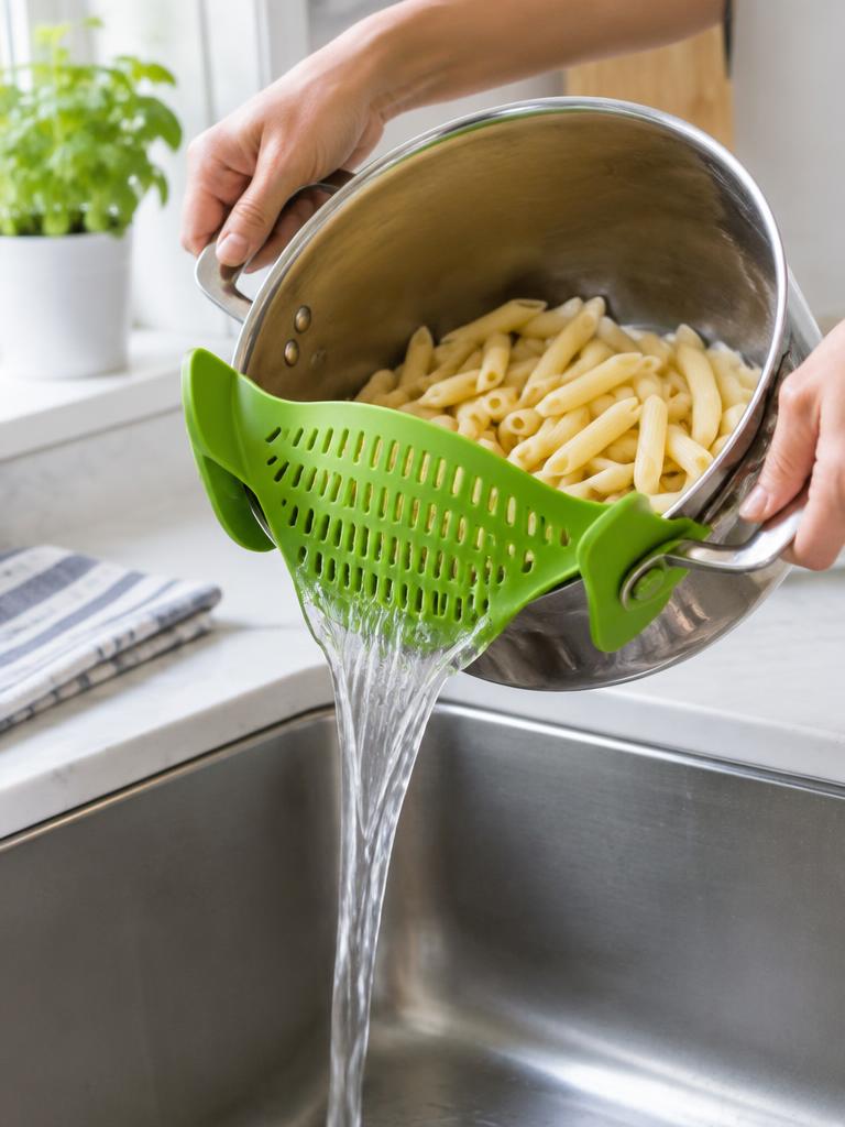 Clip-On Strainer in a home kitchen (representative image)