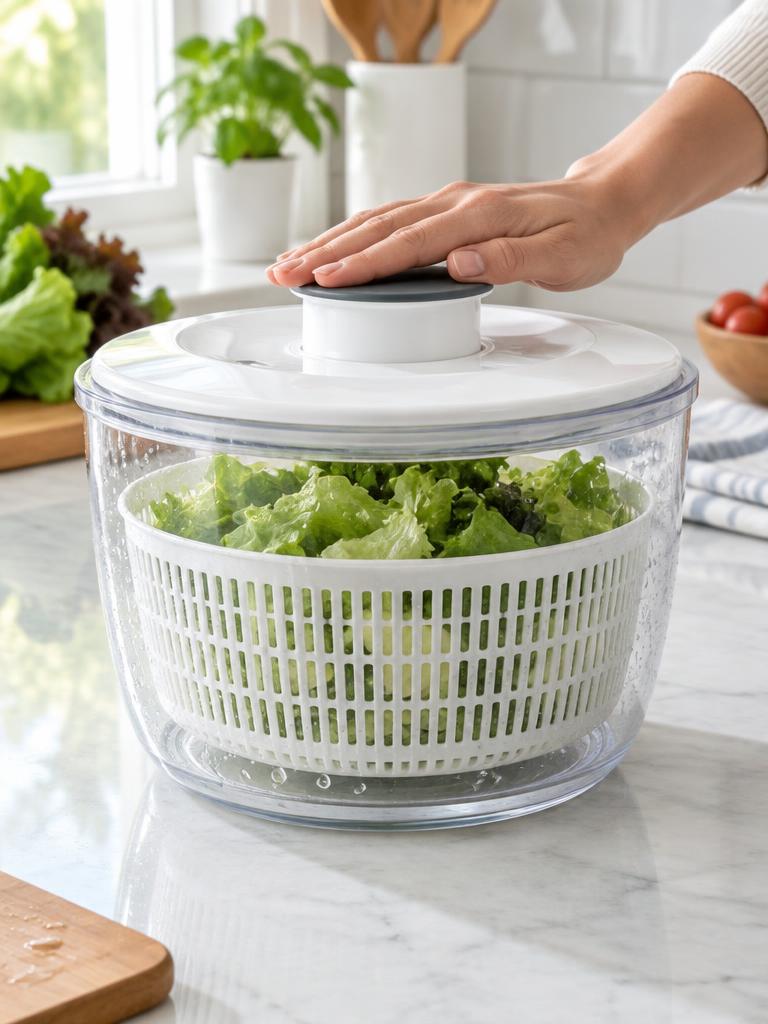 Salad Spinner in a home kitchen (representative image)