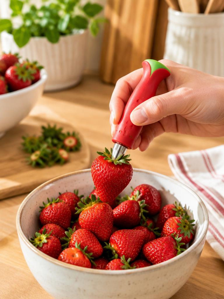 Strawberry Huller in a home kitchen (representative image)